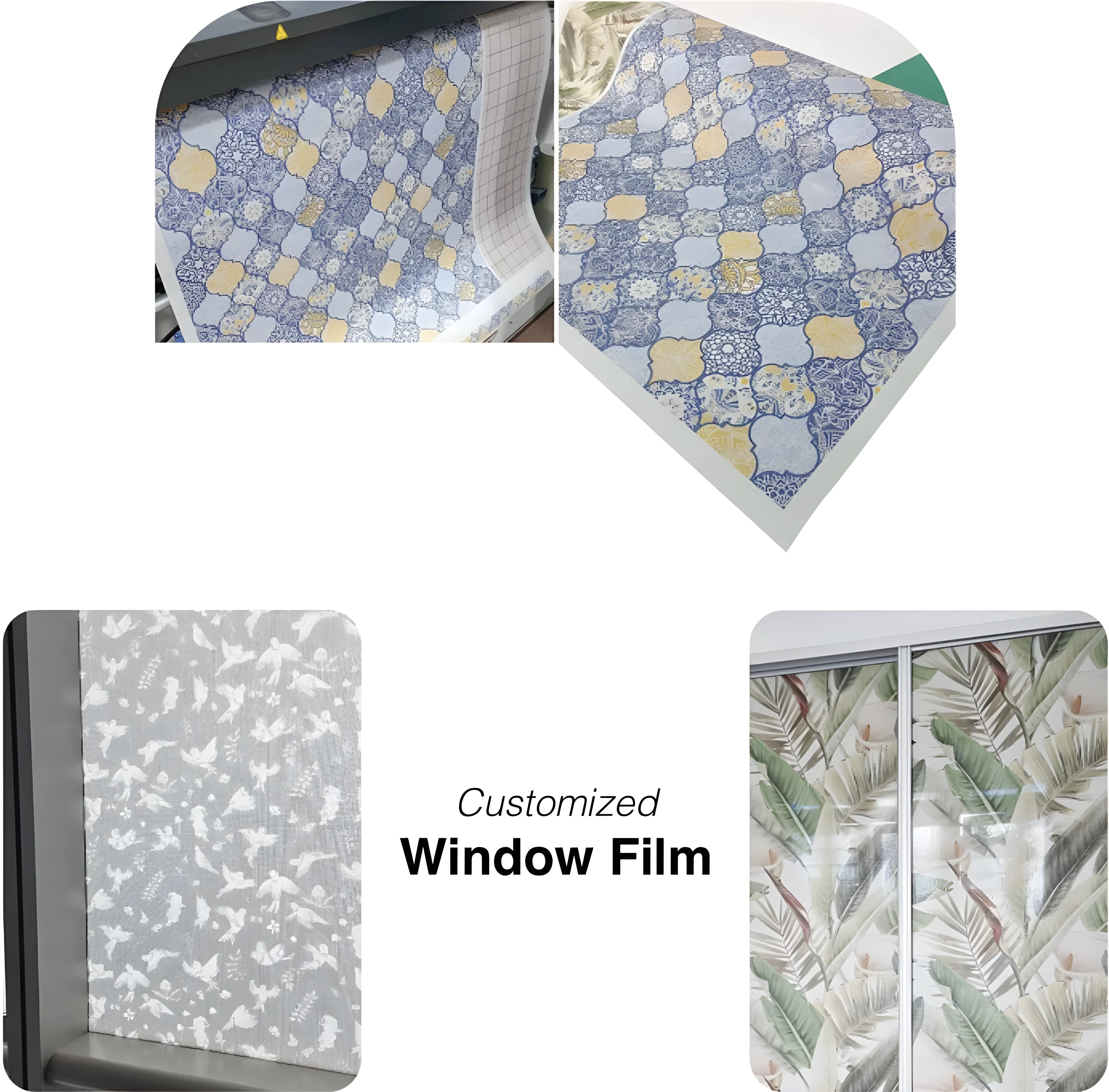 Customized window film printing and examples